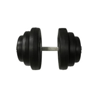 Гантель складальна композитна в пластиковій оболонці Rock Pro-R 19,5 кг NE-PL-R-019