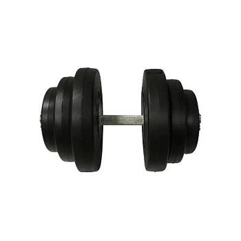 Гантель складальна композитна в пластиковій оболонці Rock Pro-R 19,5 кг NE-PL-R-019