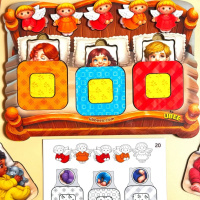 Дидактична гра для дітей "Малюки в ліжечку" PSD303 (ПСД303)