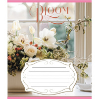 Зошит учнівський "Букети" 018-540154L-5 в лінію, 18 аркушів 