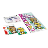 Алмазная мозаїка "Милий песик" AMS1047 на самоклеючій основі 9x9 см                       