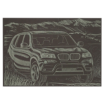 Гравюра А5 "Джип" ГрА5з-11 економ варіант у пакеті 21 х 14,8 см