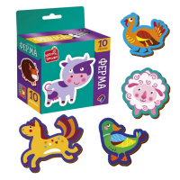 Дитячий набір магнітів "Ферма" VT3106-36, 10 магнітів