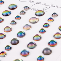 Наклейки декоративні "Стрази" 743012 на планшеті 54 шт