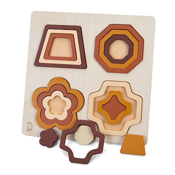 Дерев'яна іграшка Геометрика MD 0743D, розмір 22,5х22,5 см