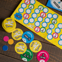 Дитяча настільна гра "Перевір свій лексикон" 10100641, 51 карта, 6 фішок, рулетка