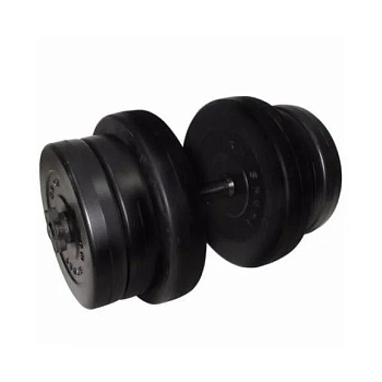 Гантель складальна композитна в пластиковій оболонці Rock pro 20,5 кг NE-PL-G-020