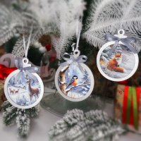 Творчий набір для створення 3-х ялинкових прикрас "Winter Forest" FDCKW-052