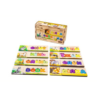 Розвиваюча дерев'яна іграшка-пазл Абетка тварин Puz-91768