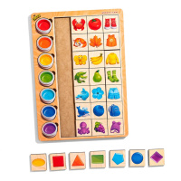 Дерев'яний пазл-вкладиш "Асоціації кольори" (ПСД268) PSD268