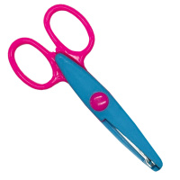 Ножиці дитячі "Craft" 1606A (Blue-Pink) з фігурним лезом