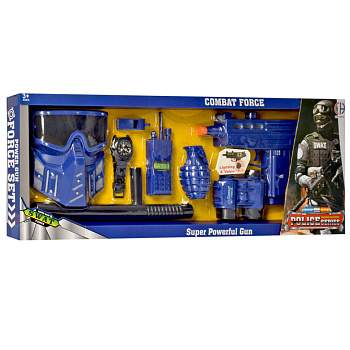 Ігровий набір зі зброєю "Поліціянт" CH633B маска, автомат, звукові та світлові ефекти