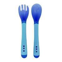 Дитячий набір Ложка+вилка "Хамелеон" MGZ-0104(Blue)