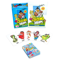 Настільна карткова гра "Несхожі звірі" Strateg 30223 укр                       