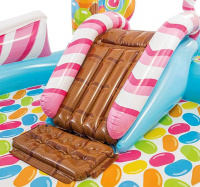 Дитячий надувний ігровий центр "Територія солодощів" 57149 з гіркою