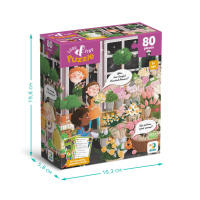 Дитячий пазл Шукай та знаходь "Квітуча весна" 300664, 80 елементів