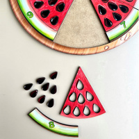 Дерев'яний пазл-сортер "Кавун - 2" (ПСД171) PSD171