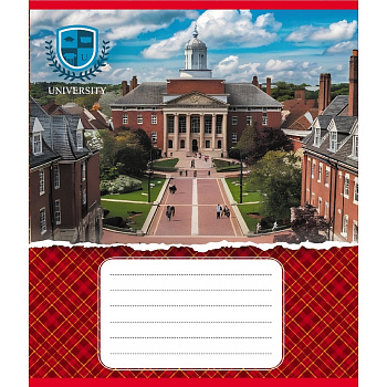 Зошит загальний "Університети" 048-590258K-2 в клітинку, 48 аркушів