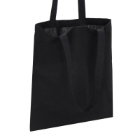 Екосумка для покупок Сумка-шоппер чорна, розмір 38 х 42 см (140 г/м2)
