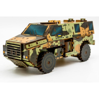 Дерев'яний 3D конструктор "Бушмастер" 139-0209, 139 деталей                                                                