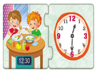 Дитячі пазли-половинки "Розпорядок дня" 1214002 укр. мовою