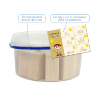 Дерев'яний конструктор "Будівельний набір" 900833, 30 деталей