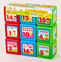 Дитячі розвиваючі кубики "Математика" 09051, 9 шт. в наборі