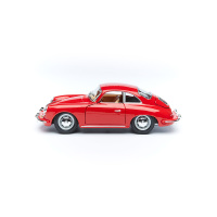 Автомодель - PORSCHE 356B (1961) (асорті слонова кістка, червоний, 1:24)