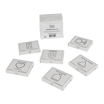 Набір дерев'яних головоломок "Wooden mini puzzle set #2" set2en 6 штук