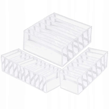 Набір органайзерів для зберігання білизни Springos HA3114 білий