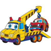 Розпис по полотну "Евакуатор" Art Craft 15067-AC 25х30 см                                                            