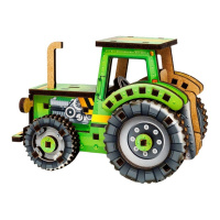 Дитячий дерев'яний 3D конструктор "Tурбо трактор" Puz-00960, 71 деталь