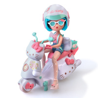 Дитяча лялька "Красуня пінк на скутері" 4SF Manga Dolls HKTF3000 серії "Hello Kitty"