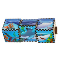 Дерев'яні кубики "Водний світ" Ubumblebees (ПСД179) PSD179 обертаються