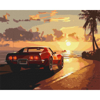 Картина за номерами "Поїздка біля узбережжя" KHO2794 40х50 см