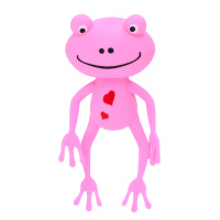 Дитяча іграшка-антистрес "Жабеня" MS 4031(Pink) розмір 13 см, борошно