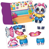 Гра розвиваюча з липучками "Пандочка" VT1320-05, 9 елементів одягу