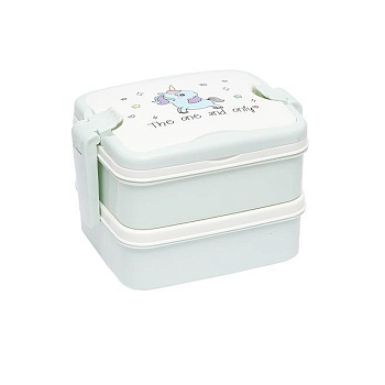 Контейнер для їжі подвійний "The one and only" 6301(Turquoise) 