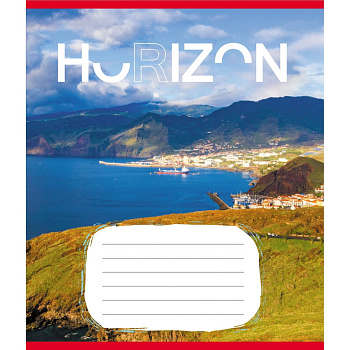 Зошит загальний "Горизонт" 096-640014L-5 в лінію, 96 аркушів 