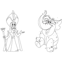 Розмальовка "Гра з кольором. Аладдін" 1426003 Disney Маля, 12 сторінок