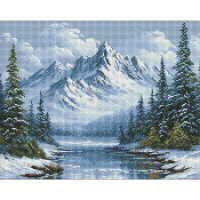 Алмазна мозаїка "Морозне дихання лісу" AMO20012, 40х50 см