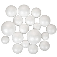 Набір пінопластових заготовок "Куля" 743112 в наборі 36 шт, мікс розмірів