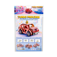 Дерев'яний 3D конструктор "Turbo Princess" Puz-00969, 70 деталей