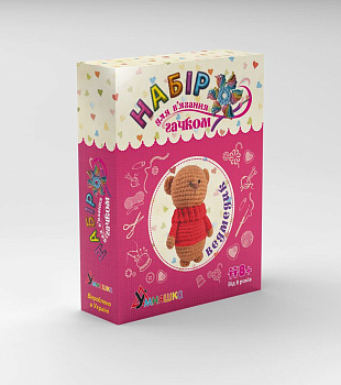Набір для творчості. "Ведмедик" BK-003 в'язання гачком