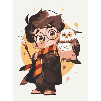 Картина за номерами "Гаррі та Гедвіга" 15594-AC 30х40 см