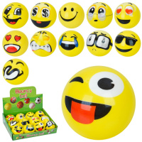 Дитяча іграшка "М'ячик Смайл" MS 4529, 6,3 см, фомовий, у дисплеї