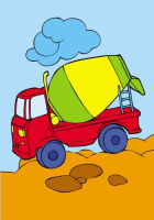 Дитяча розмальовка "Подивися і розфарбуй: Машинки" 628007