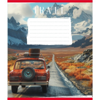 Зошит учнівський "Подорож на авто" 036-570083K-1 в клітинку, 36 аркушів