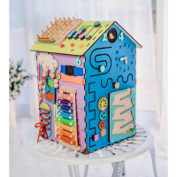 Розвиваюча іграшка Бізікуб Temple Group "Будиночок" TG200038 55х30х30см