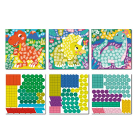 Дитячий набір для творчості мозаїка "Динозаври" 300898 зі стікерами